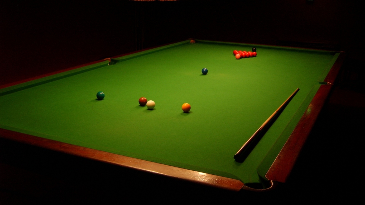 Snooker Table for 1536 x 864 HDTV resolution