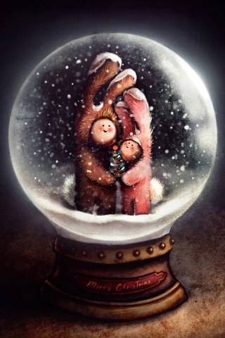 Snow Globe for 320 x 480 iPhone resolution