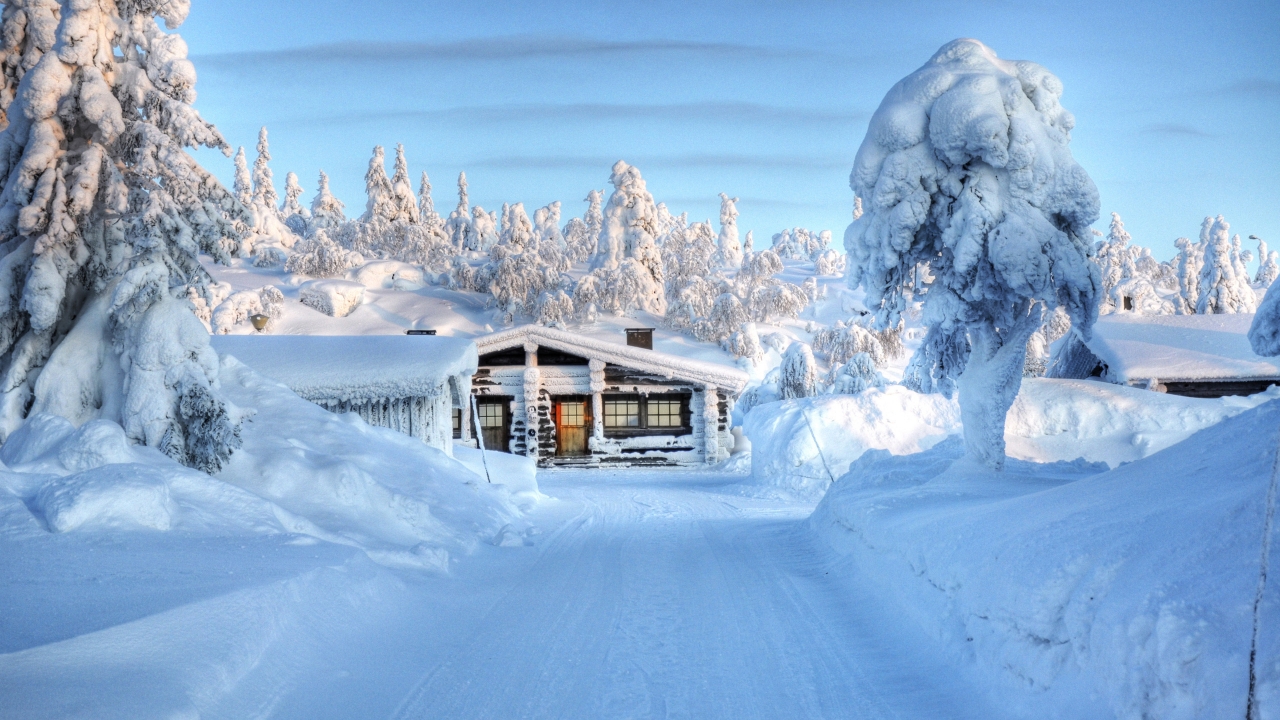 Snow House for 1280 x 720 HDTV 720p resolution