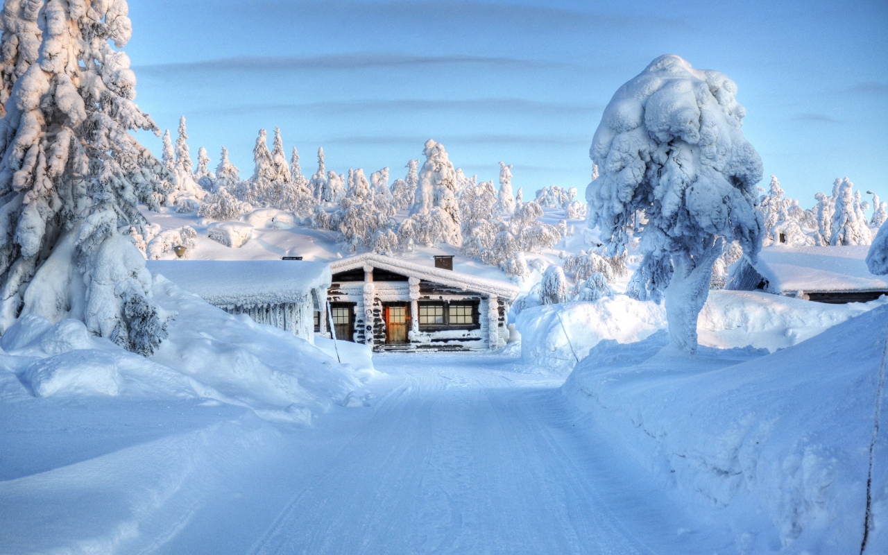 Snow House for 1280 x 800 widescreen resolution