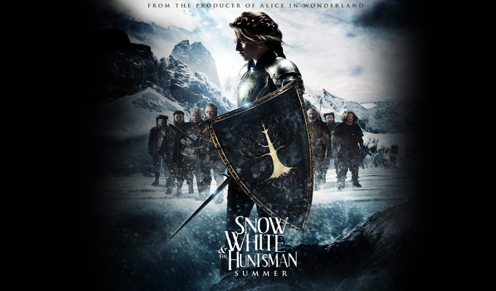 Snow White and the Huntsman Movie Poster for 1024 x 600 widescreen resolution