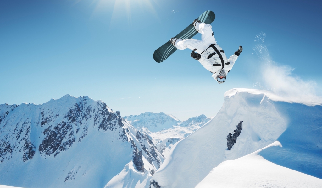 Snowboarding Adventure for 1024 x 600 widescreen resolution