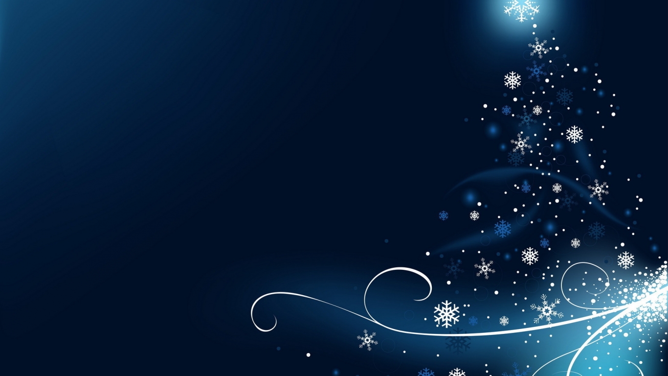 Snowflakes for 1366 x 768 HDTV resolution