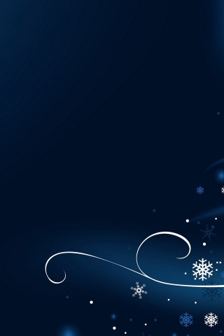 Snowflakes for 320 x 480 iPhone resolution