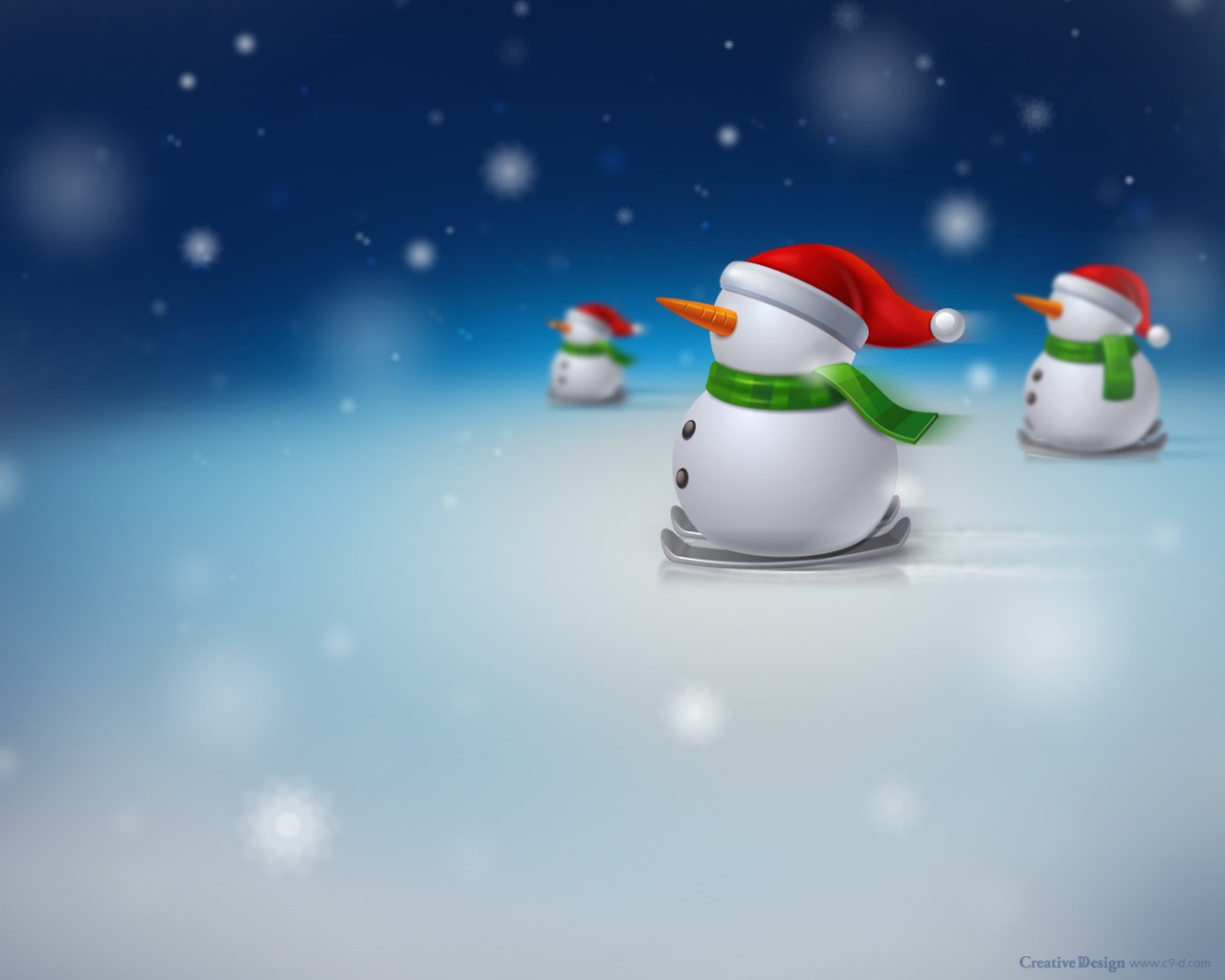 Snowman for 1280 x 1024 resolution