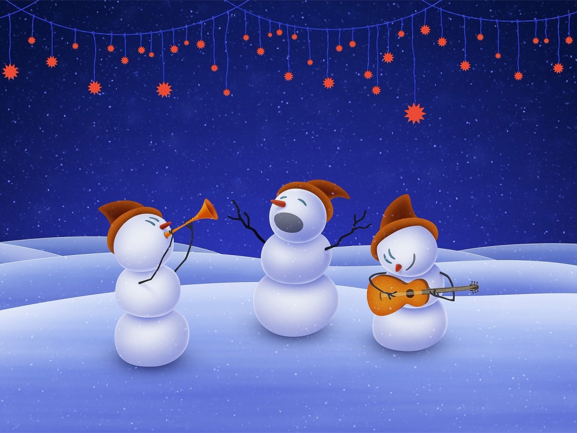 Snowmen Band for 1152 x 864 resolution
