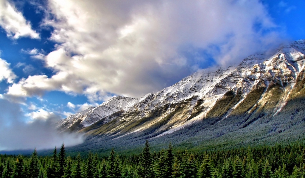 Snowy Mountains for 1024 x 600 widescreen resolution