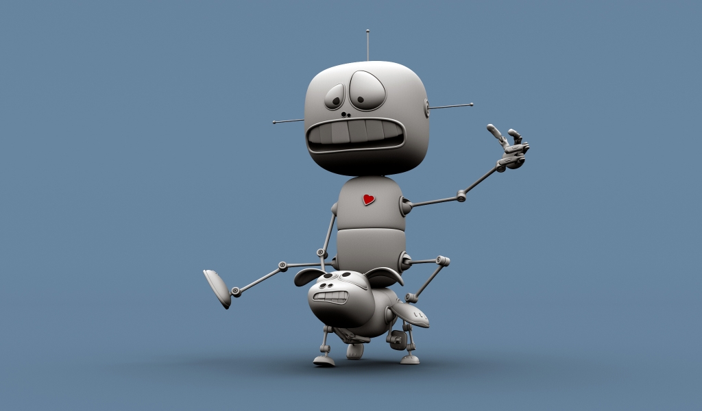 Some Funny Robots for 1024 x 600 widescreen resolution