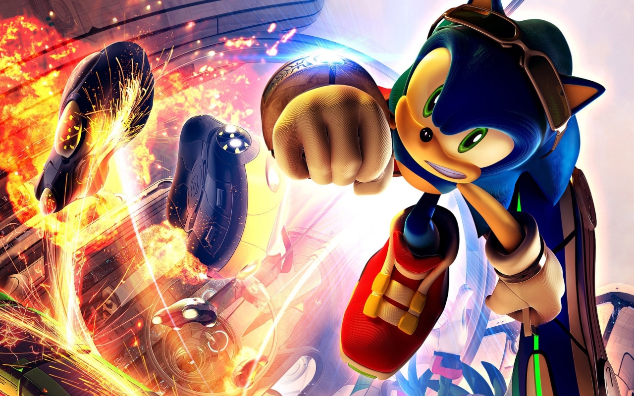 Sonic Cartoon for 1280 x 800 widescreen resolution