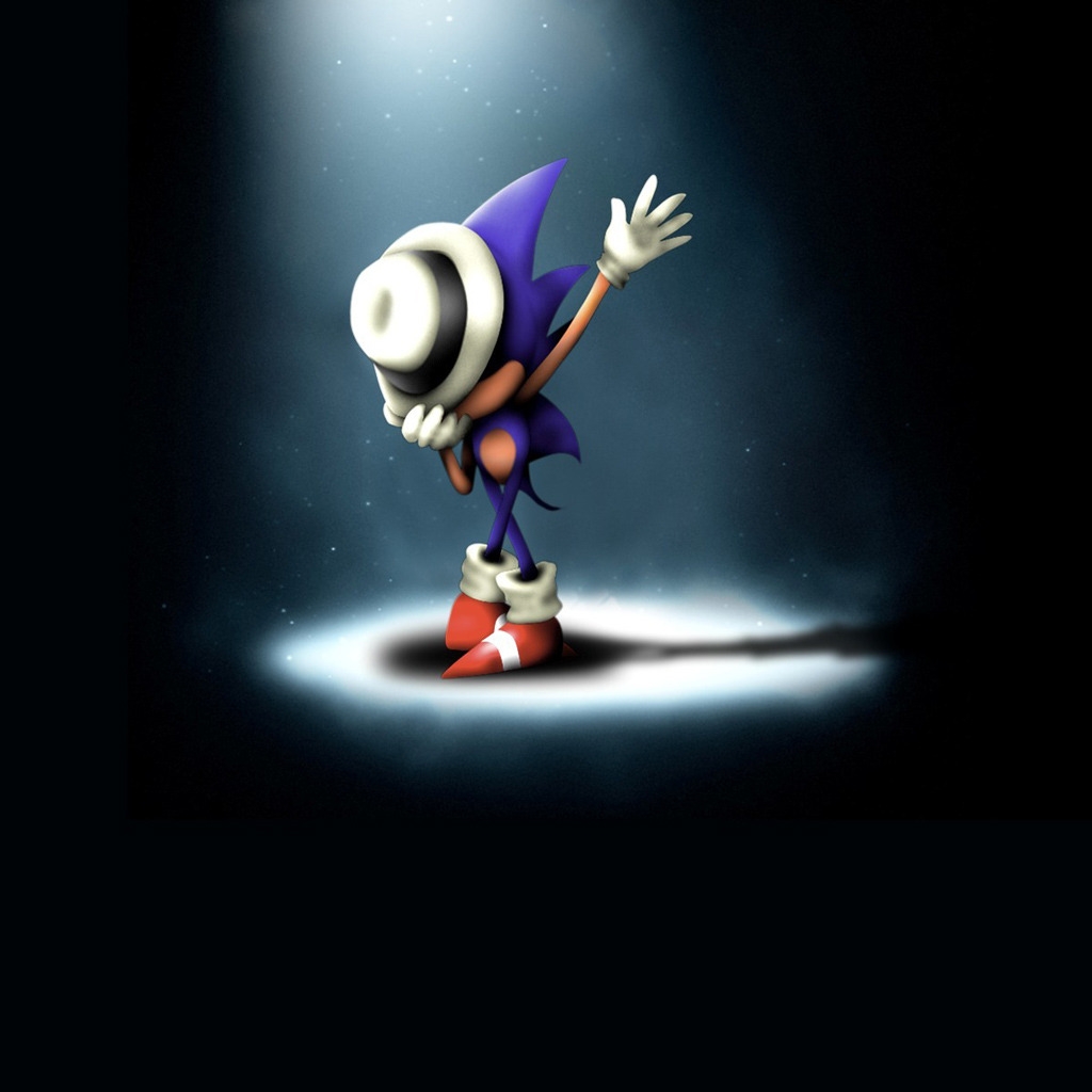 Sonic Hedgehog Michael Jackson for 1024 x 1024 iPad resolution