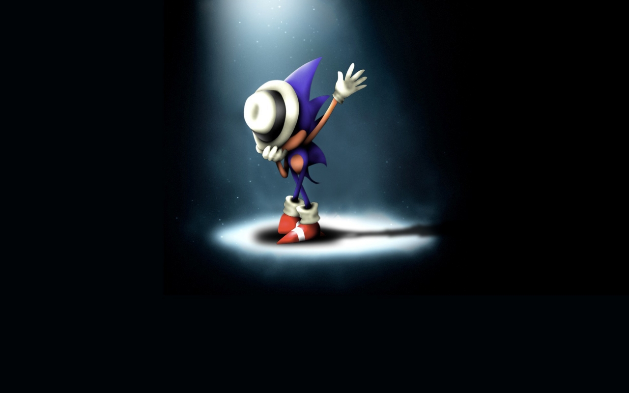 Sonic Hedgehog Michael Jackson for 1280 x 800 widescreen resolution