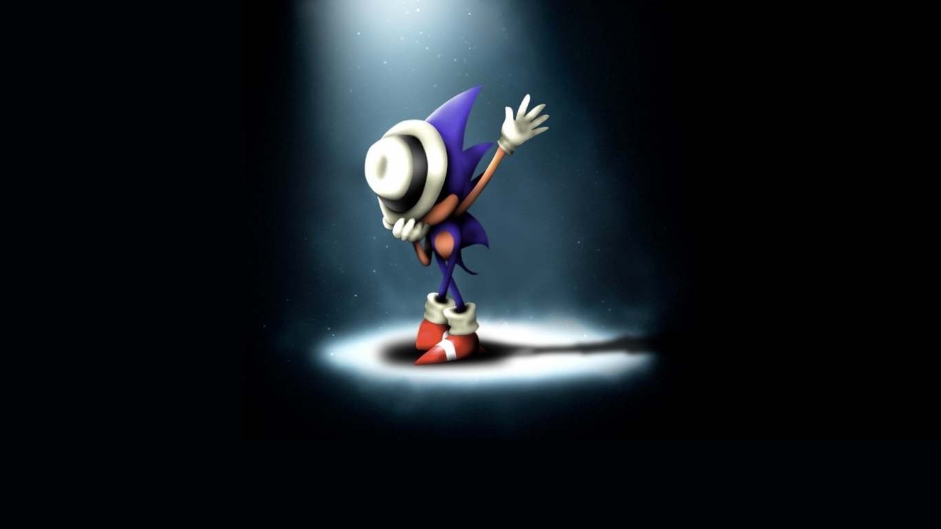 Sonic Hedgehog Michael Jackson for 1366 x 768 HDTV resolution