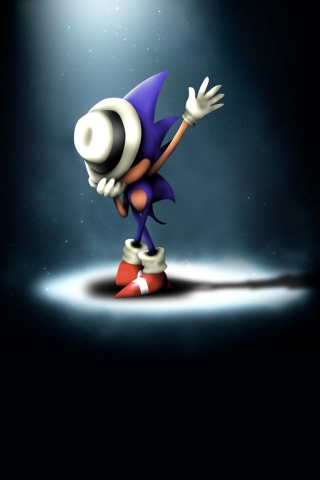 Sonic Hedgehog Michael Jackson for 320 x 480 iPhone resolution
