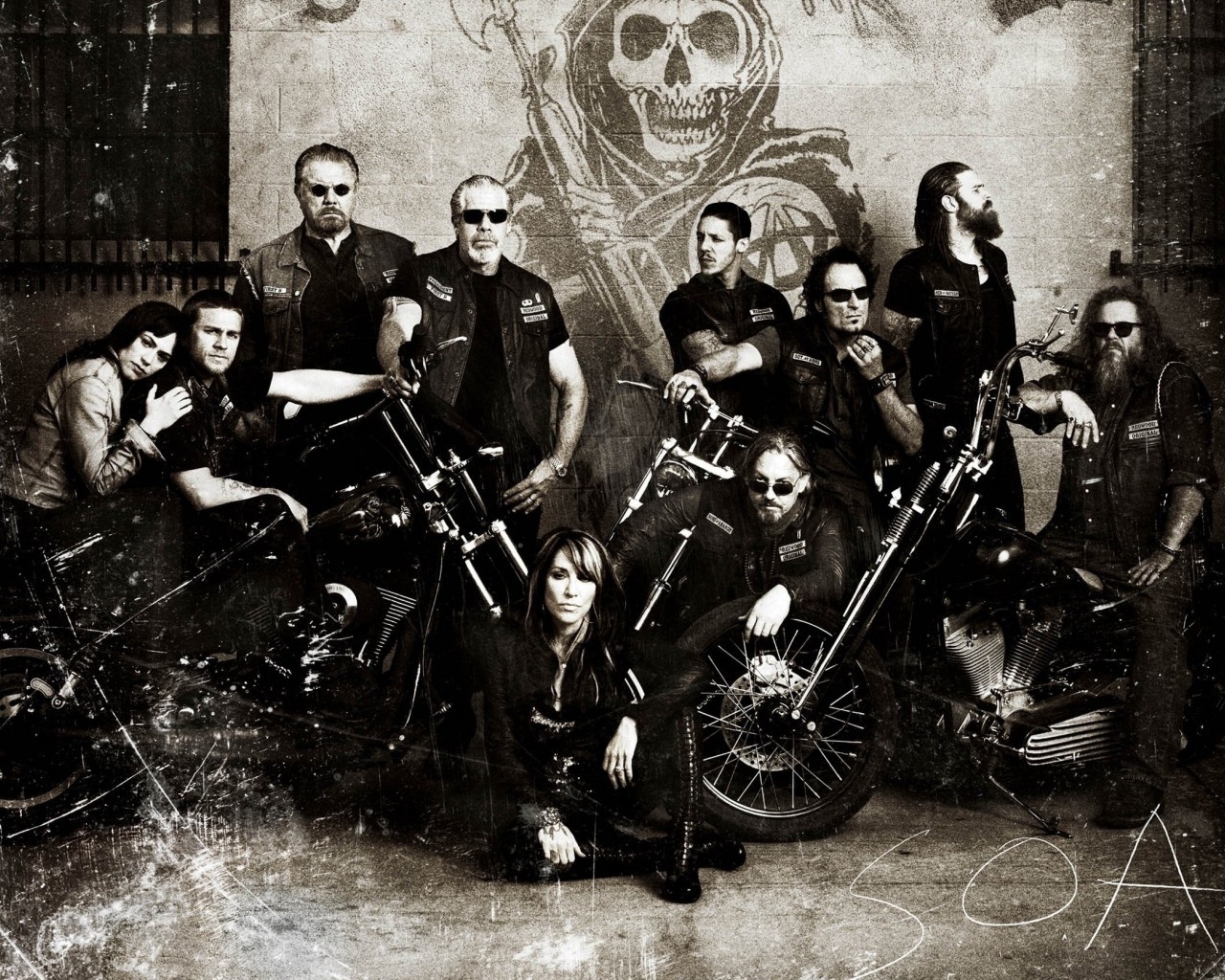 Sons of Anarchy Television Drama for 1280 x 1024 resolution