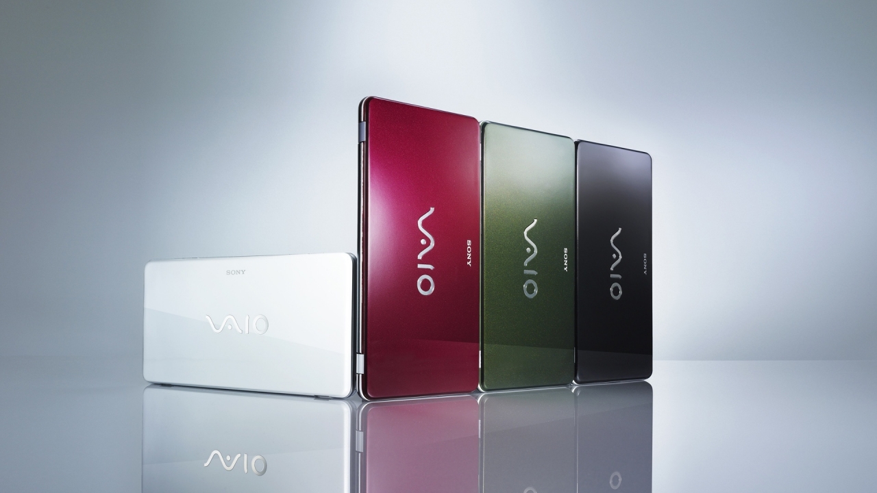 Sony Vaio 4 colors for 1280 x 720 HDTV 720p resolution