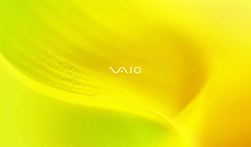 Sony VAIO Tender Yellow for 1024 x 600 widescreen resolution