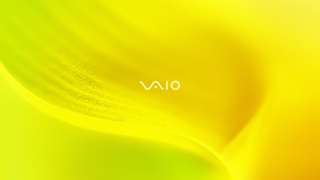 Sony VAIO Tender Yellow for 1280 x 720 HDTV 720p resolution