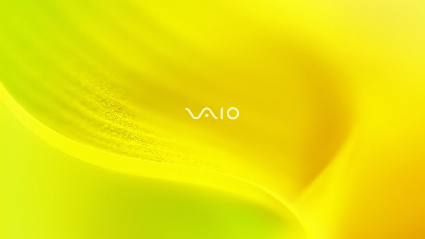 Sony VAIO Tender Yellow for 1366 x 768 HDTV resolution