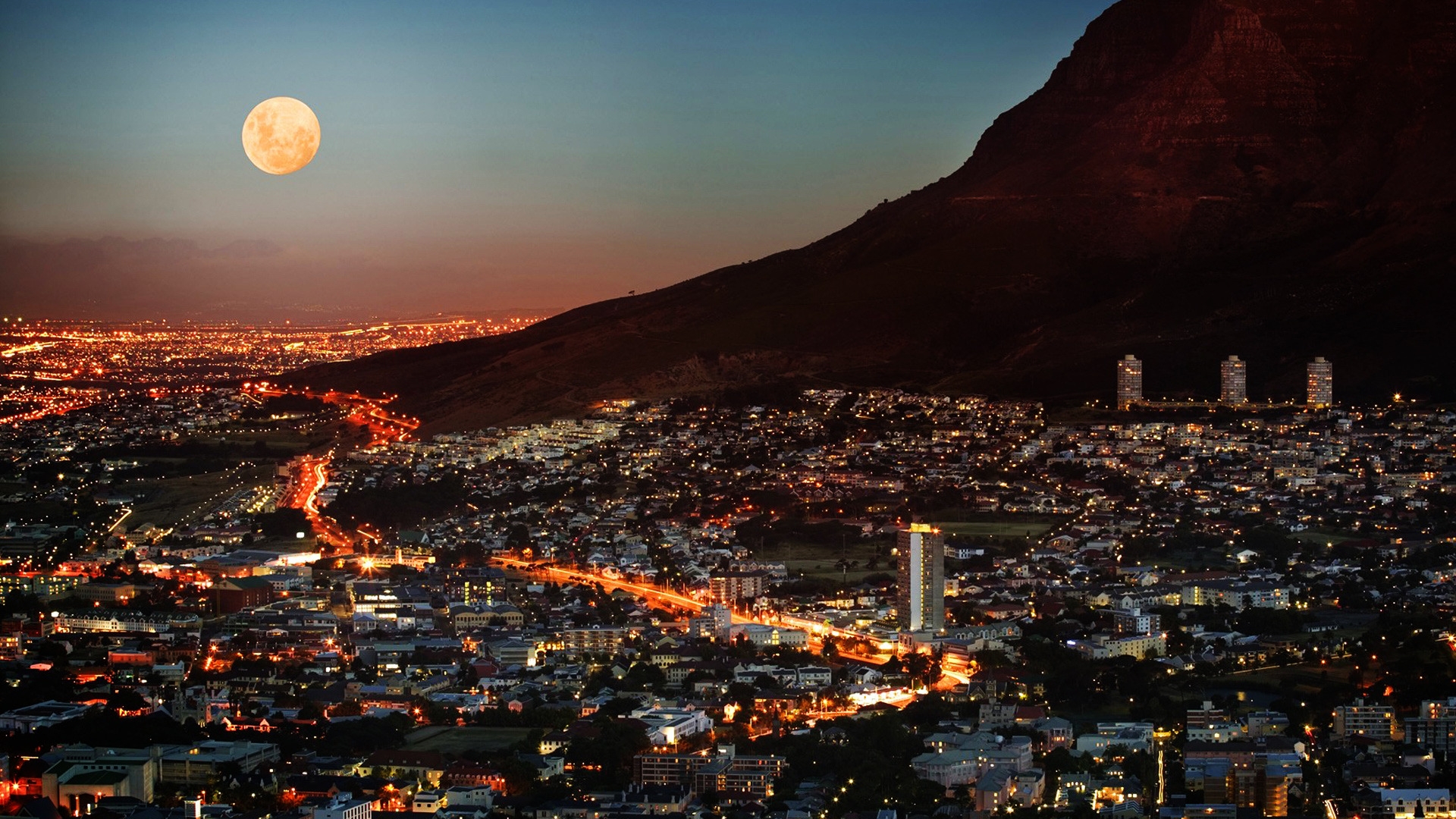 South Africa Night for 1920 x 1080 HDTV 1080p resolution