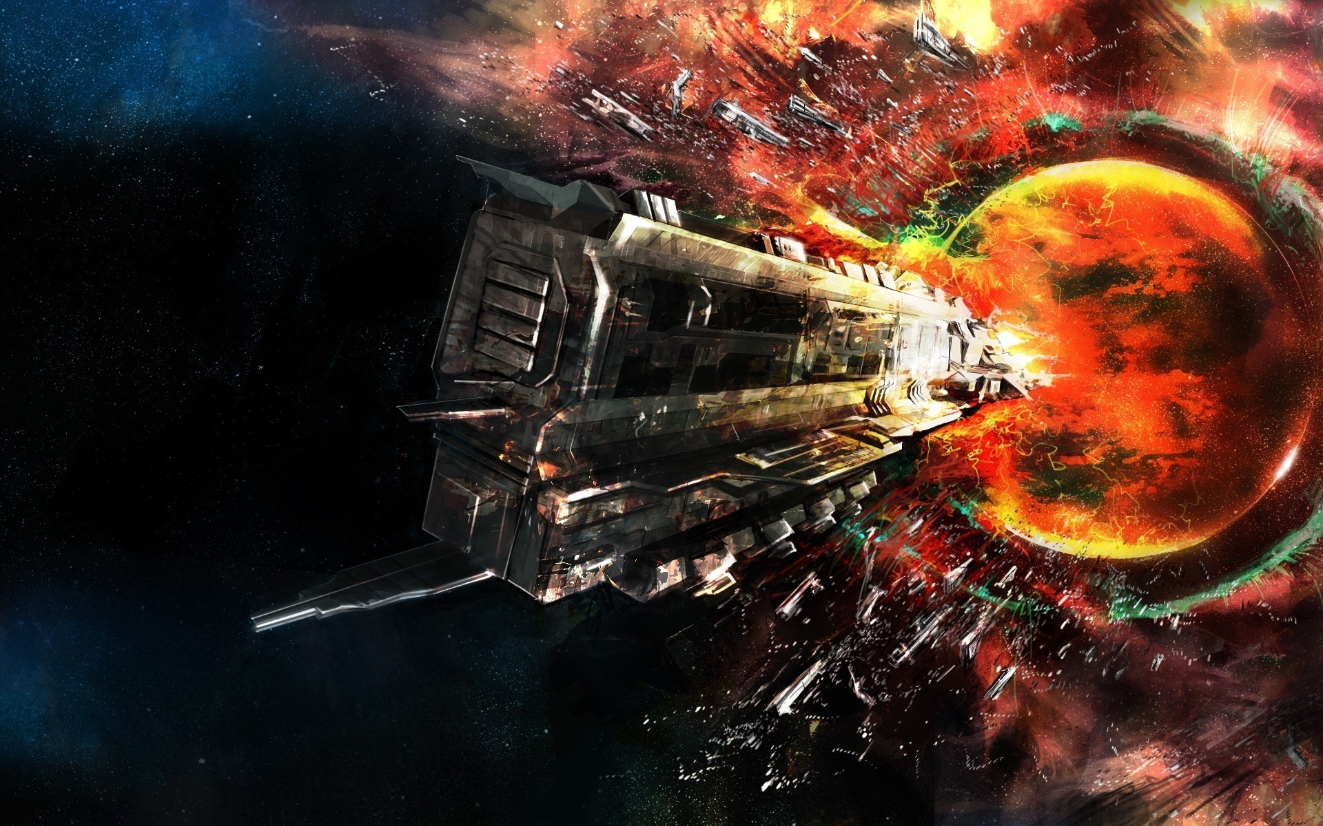 Space Crash for 1920 x 1200 widescreen resolution