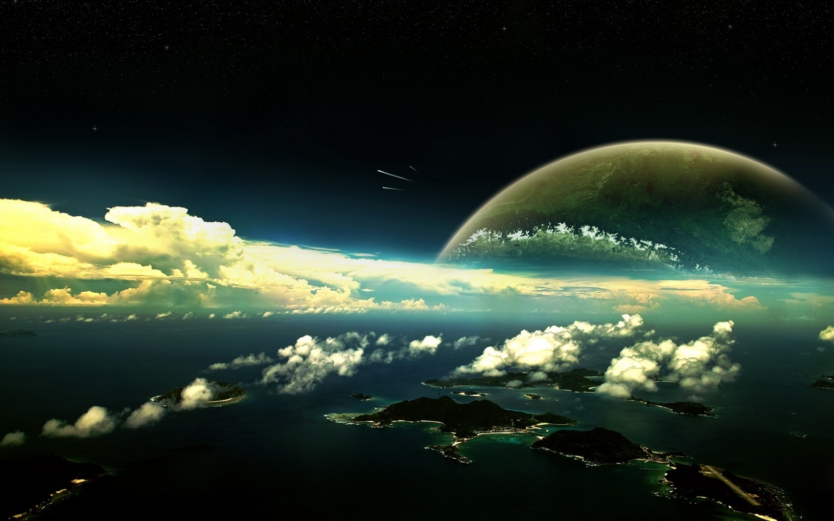 Space Exosphere for 1680 x 1050 widescreen resolution