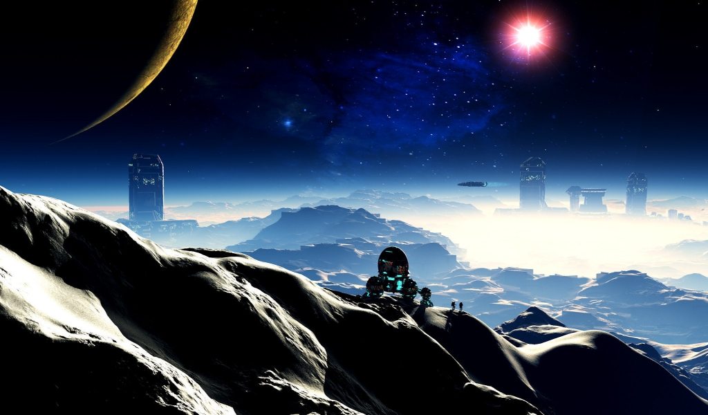Space Life for 1024 x 600 widescreen resolution