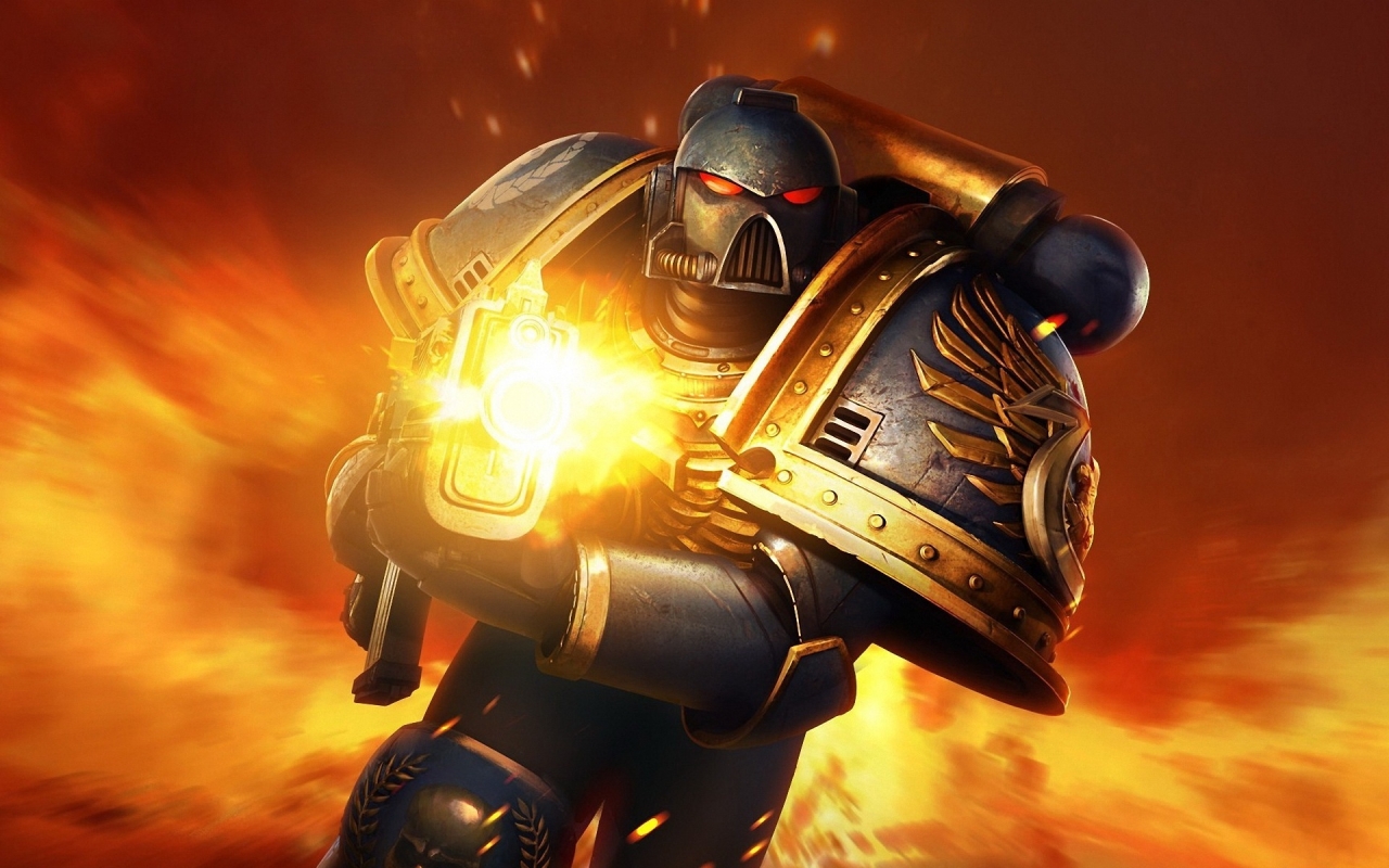 Space Marines Warhammer 40000 for 1280 x 800 widescreen resolution
