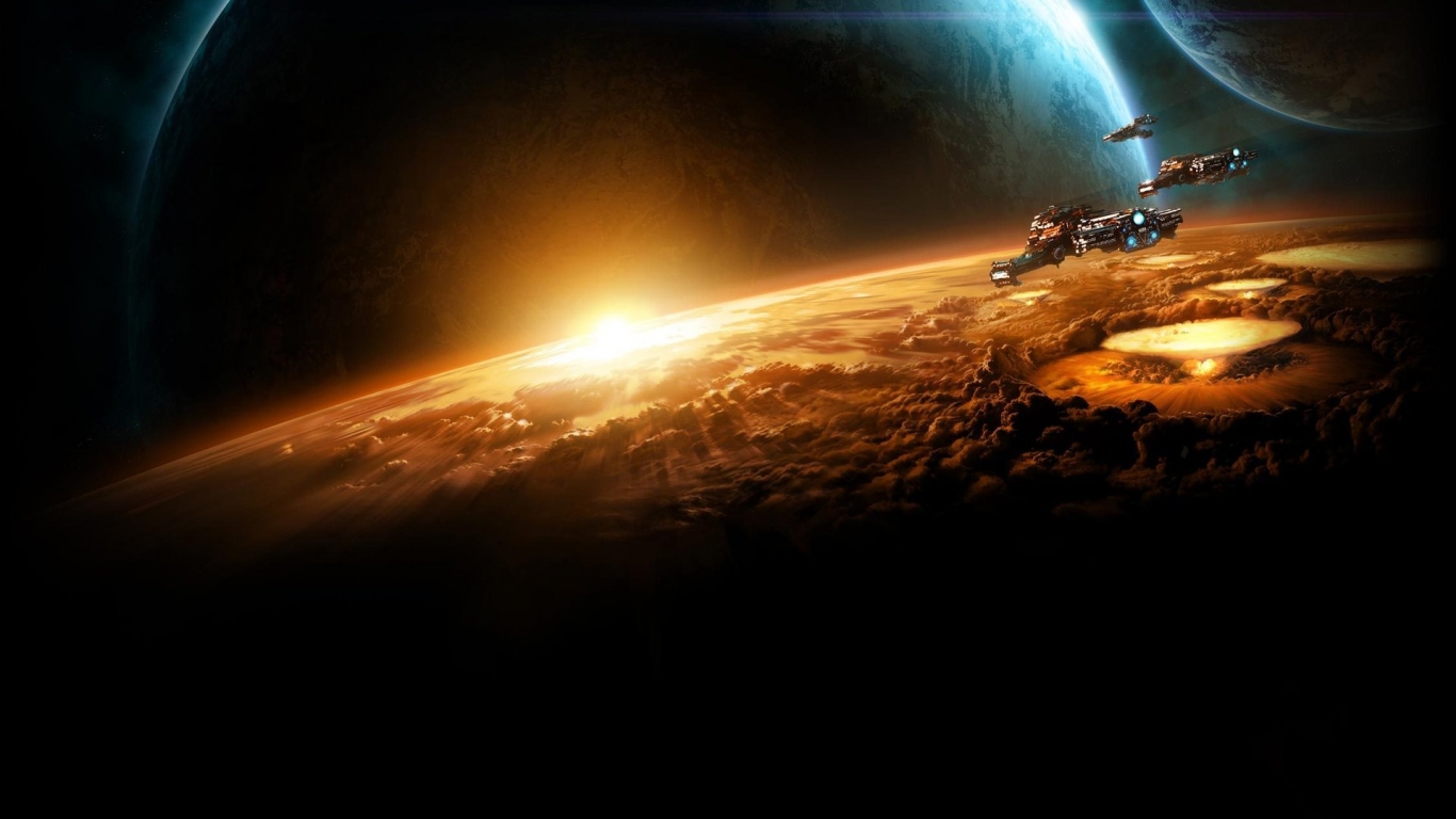 Space Mission for 1366 x 768 HDTV resolution