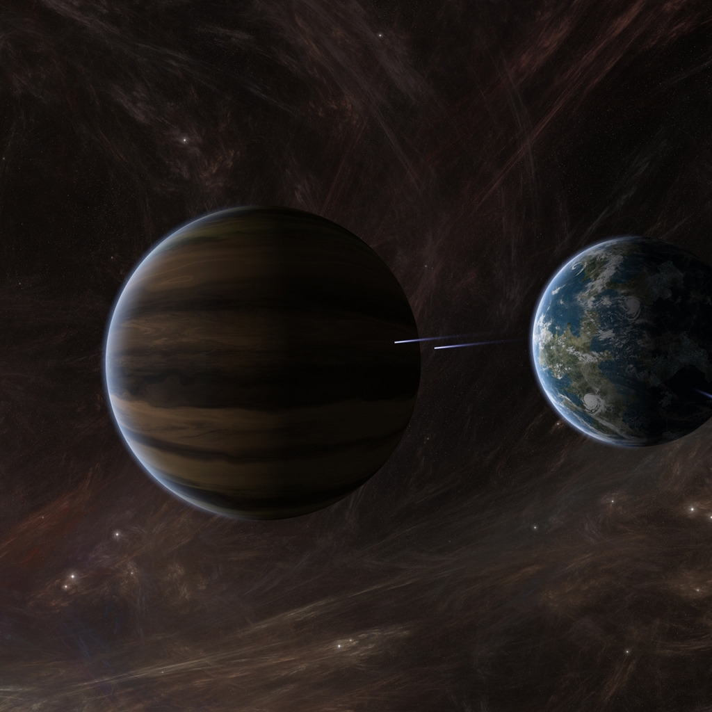 Space Planets Activity for 1024 x 1024 iPad resolution