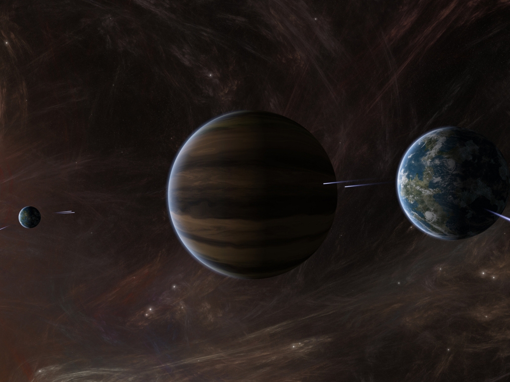 Space Planets Activity for 1024 x 768 resolution