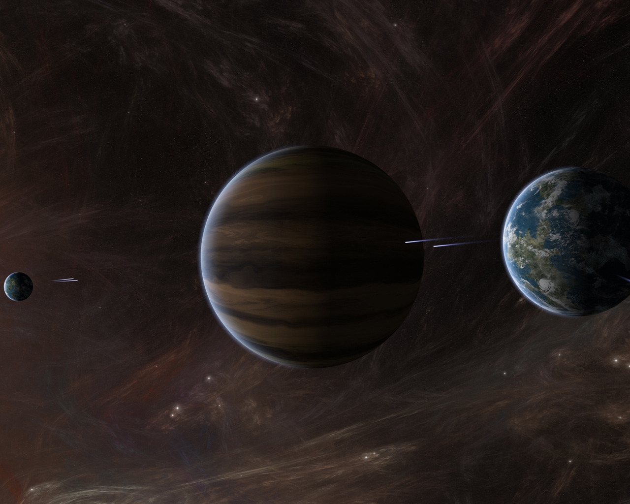 Space Planets Activity for 1280 x 1024 resolution
