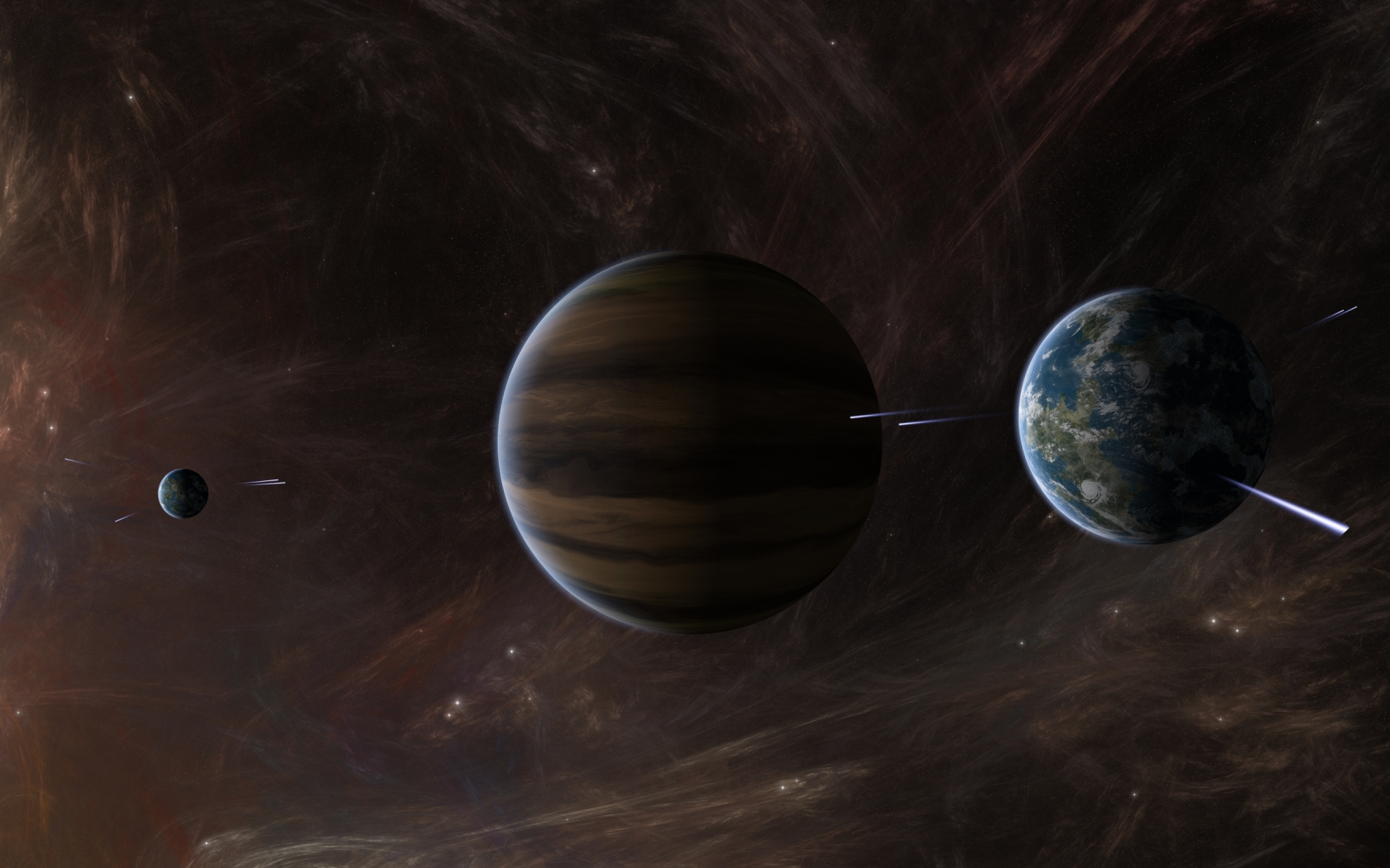 Space Planets Activity for 1680 x 1050 widescreen resolution