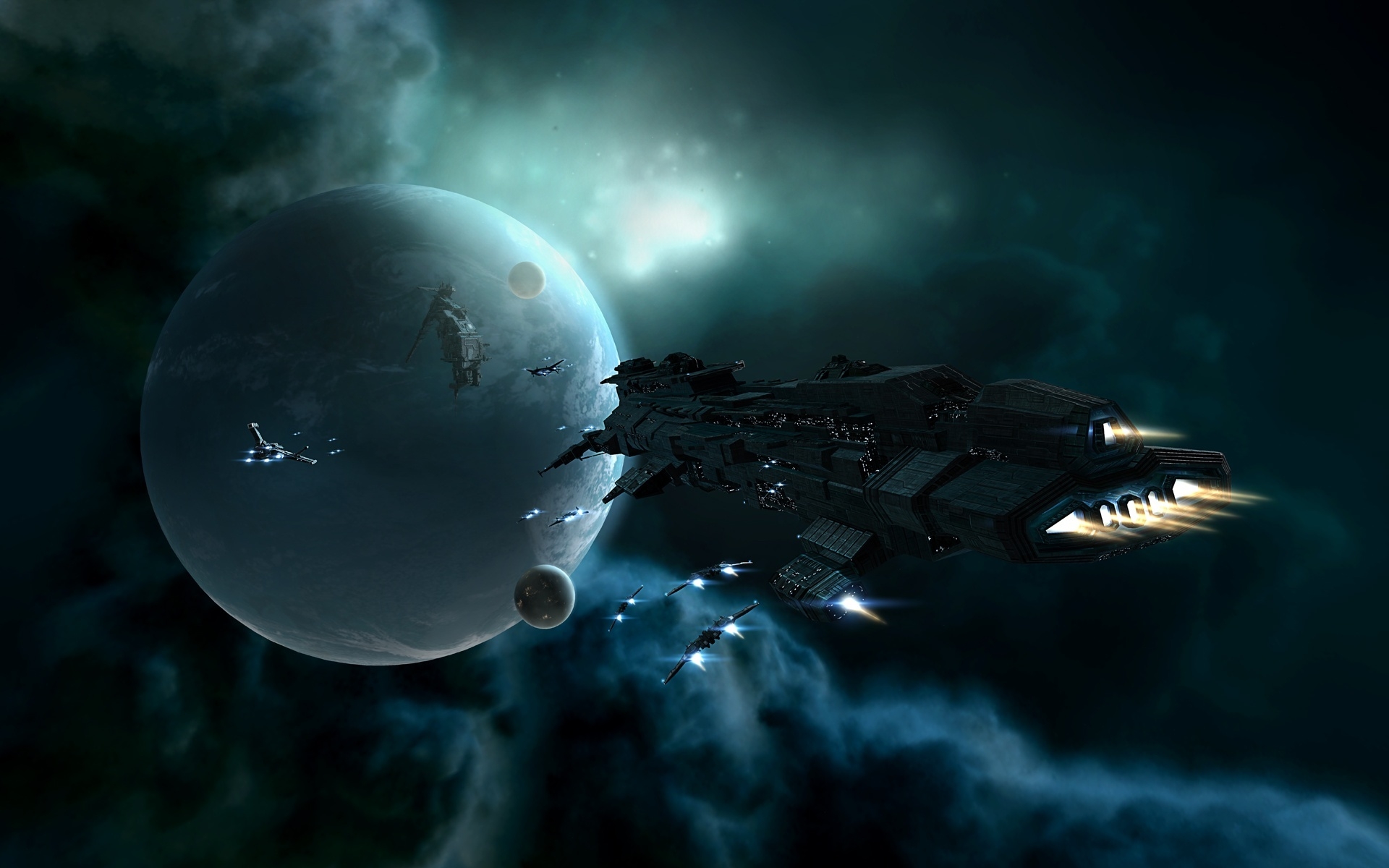 Spacecraft for 1920 x 1200 widescreen resolution
