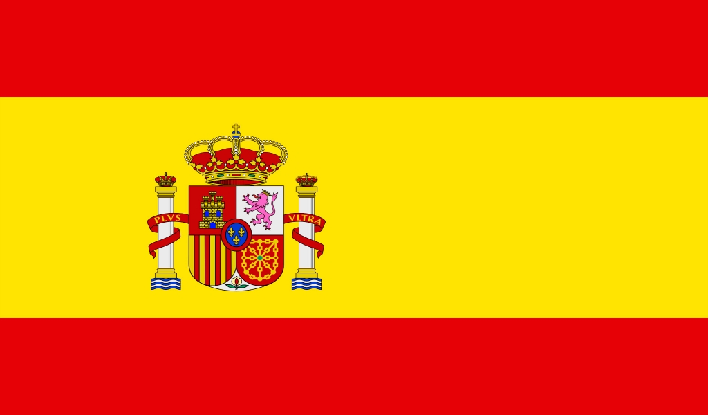Spain Flag for 1024 x 600 widescreen resolution