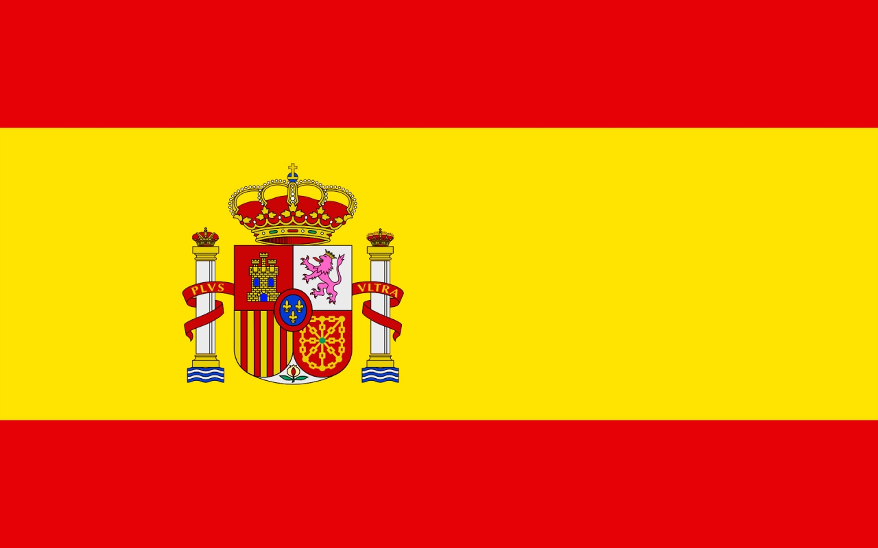 Spain Flag for 1280 x 800 widescreen resolution