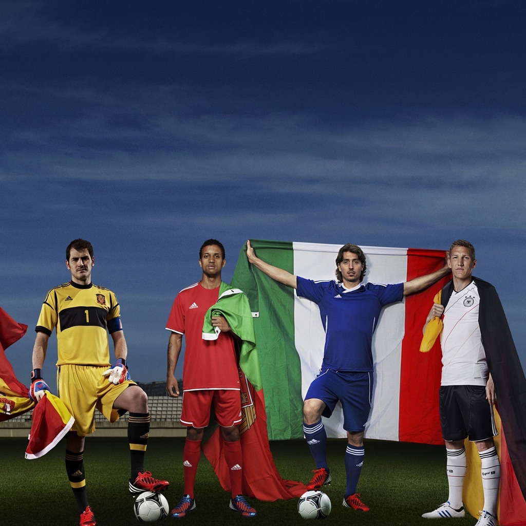 Spain Portugal Italy and Germany for 1024 x 1024 iPad resolution