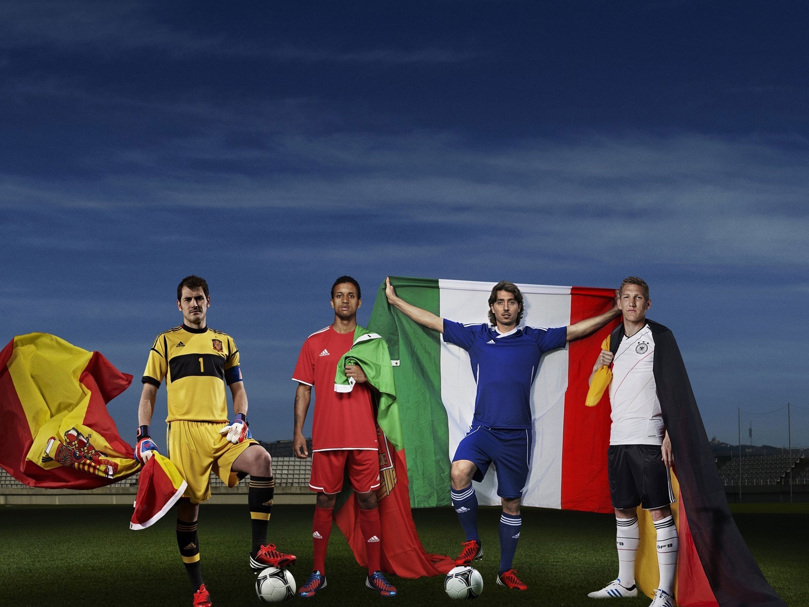 Spain Portugal Italy and Germany for 1600 x 1200 resolution