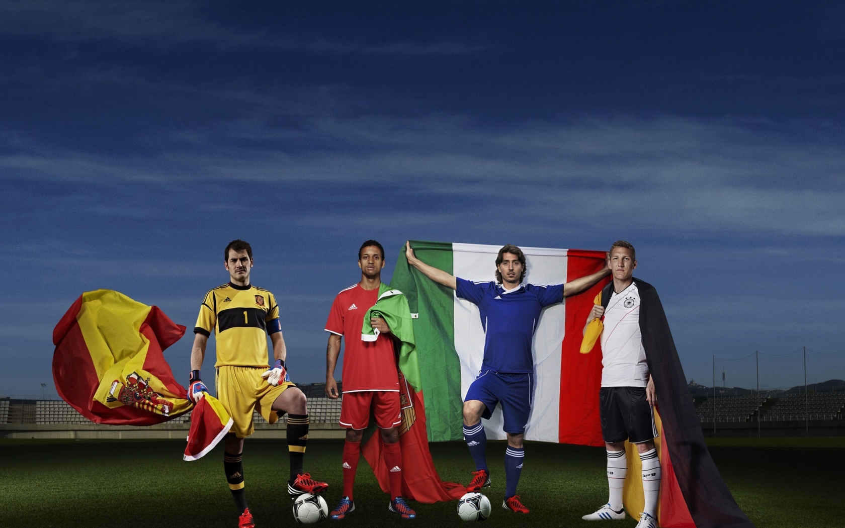 Spain Portugal Italy and Germany for 1680 x 1050 widescreen resolution