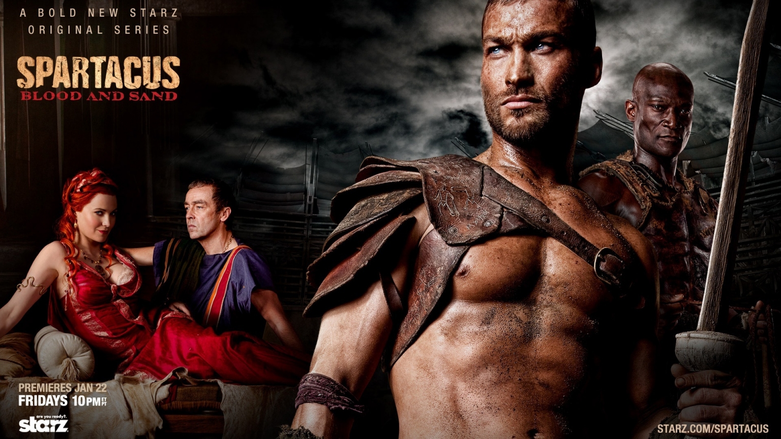 Spartacus: Blood and Sand Tv Series for 1536 x 864 HDTV resolution