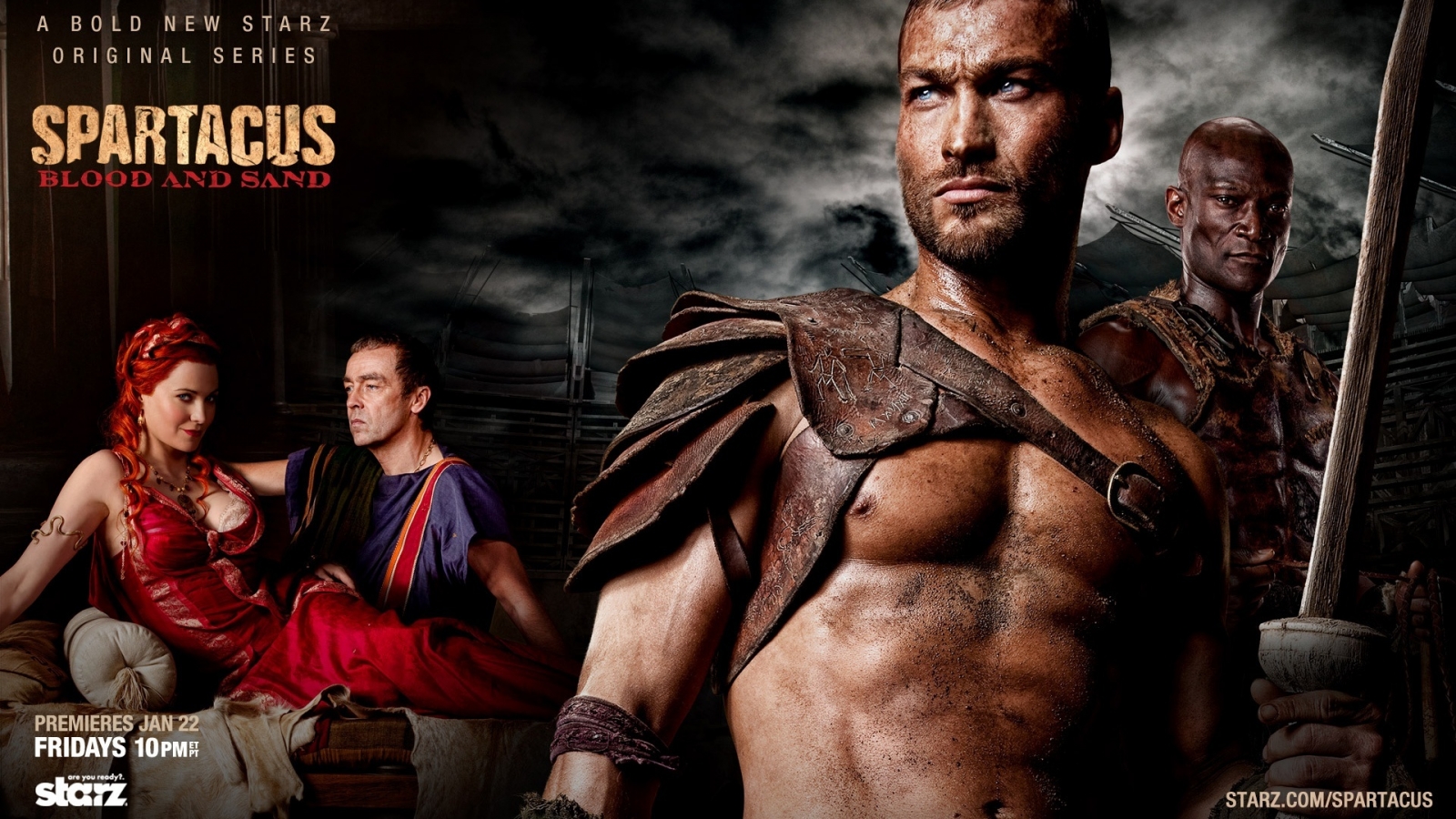 Spartacus: Blood and Sand Tv Series for 1600 x 900 HDTV resolution