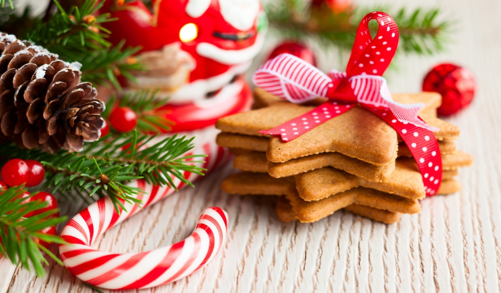 Special Christmas Cookies for 1024 x 600 widescreen resolution