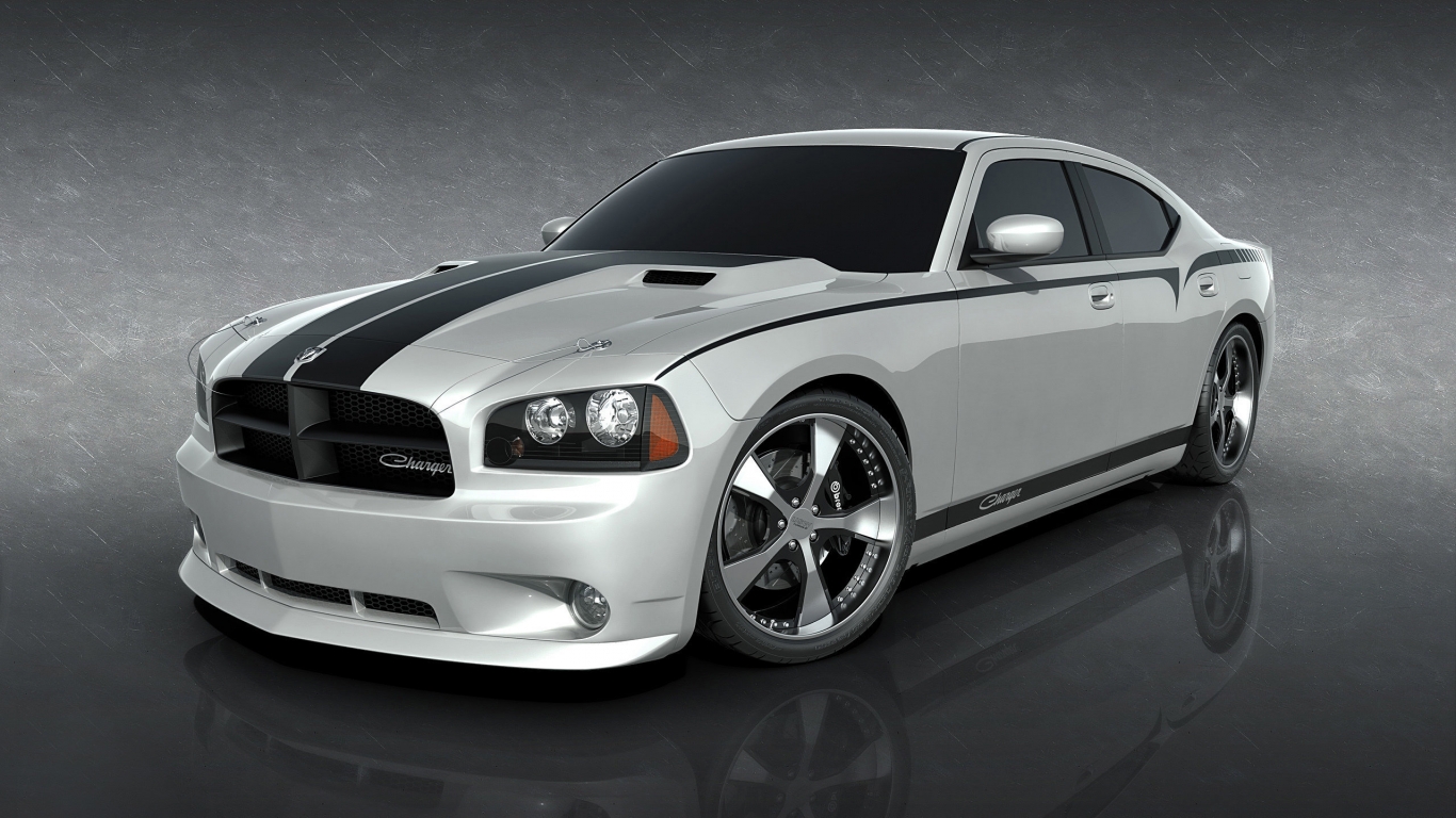 Special Dodge Charger for 1366 x 768 HDTV resolution