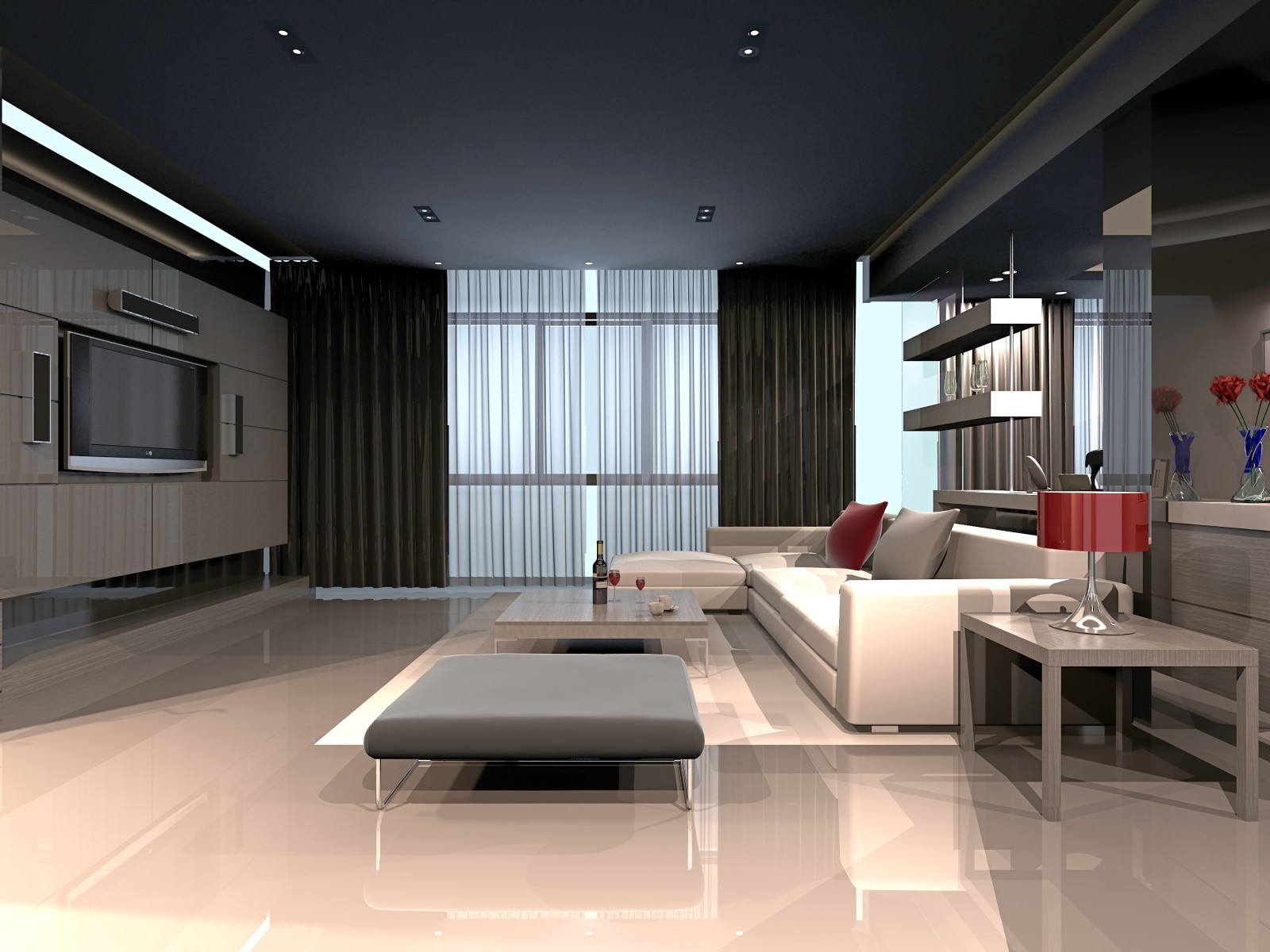 Spectacular Living Room Design for 1600 x 1200 resolution