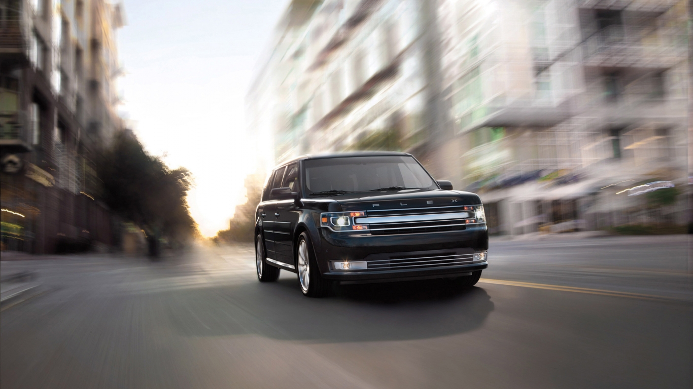 Speed with Ford Flex Model 2013 for 1366 x 768 HDTV resolution