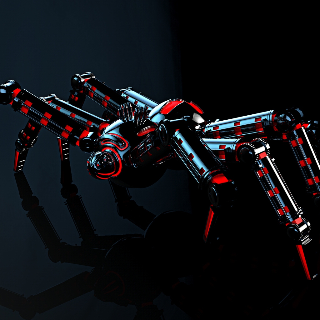 Spider Robot for 1024 x 1024 iPad resolution