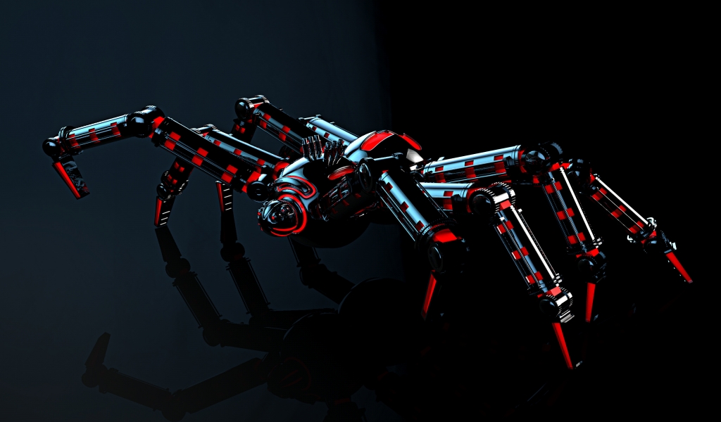 Spider Robot for 1024 x 600 widescreen resolution