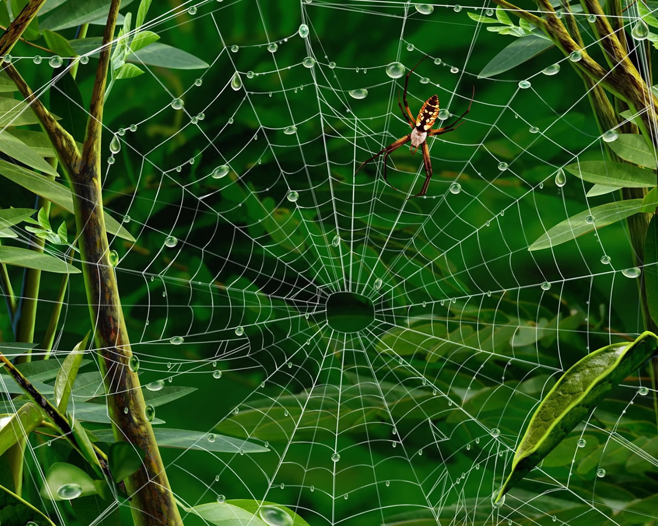 Spider walking for 1280 x 1024 resolution