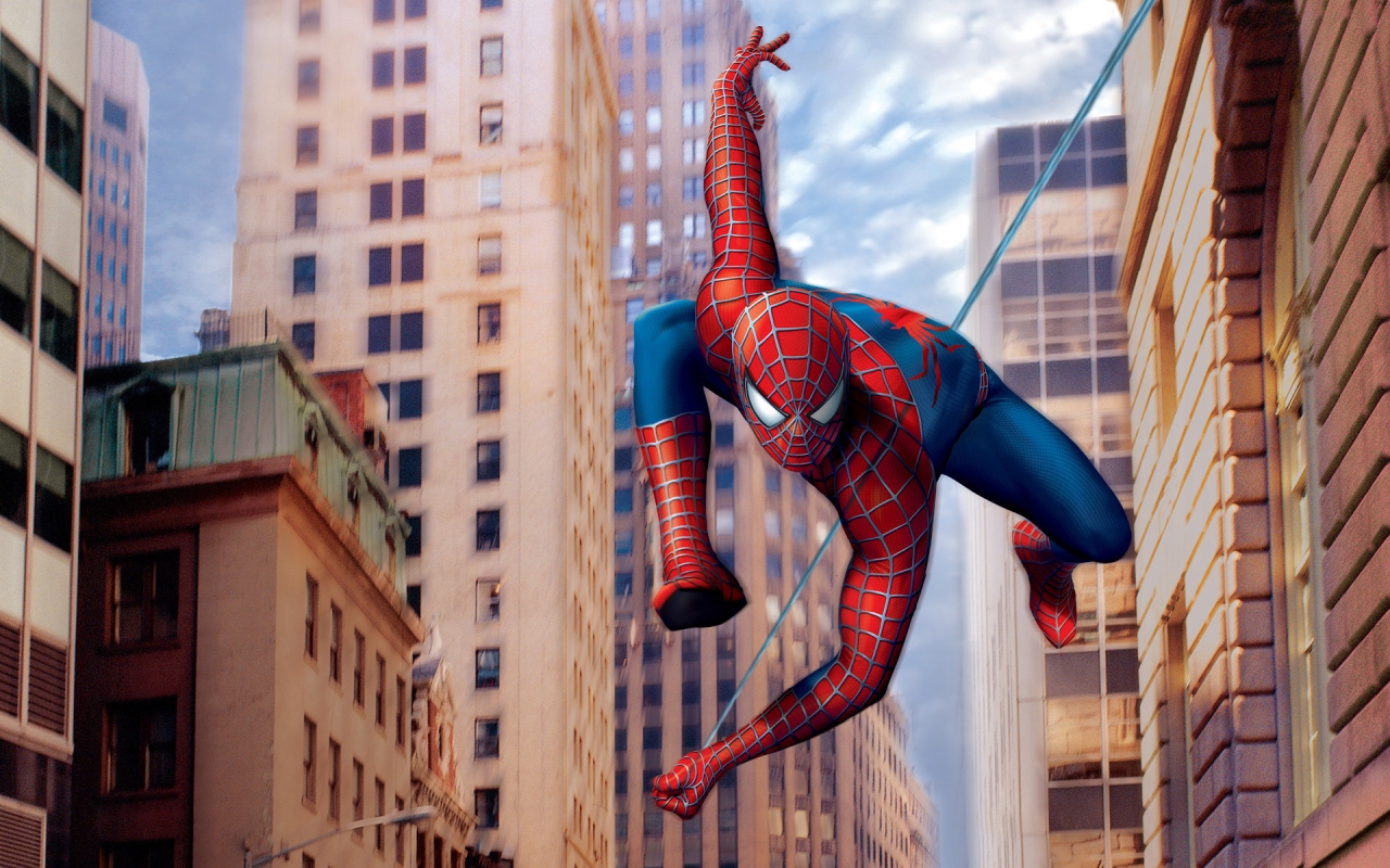 Spiderman Cartoon for 1280 x 800 widescreen resolution