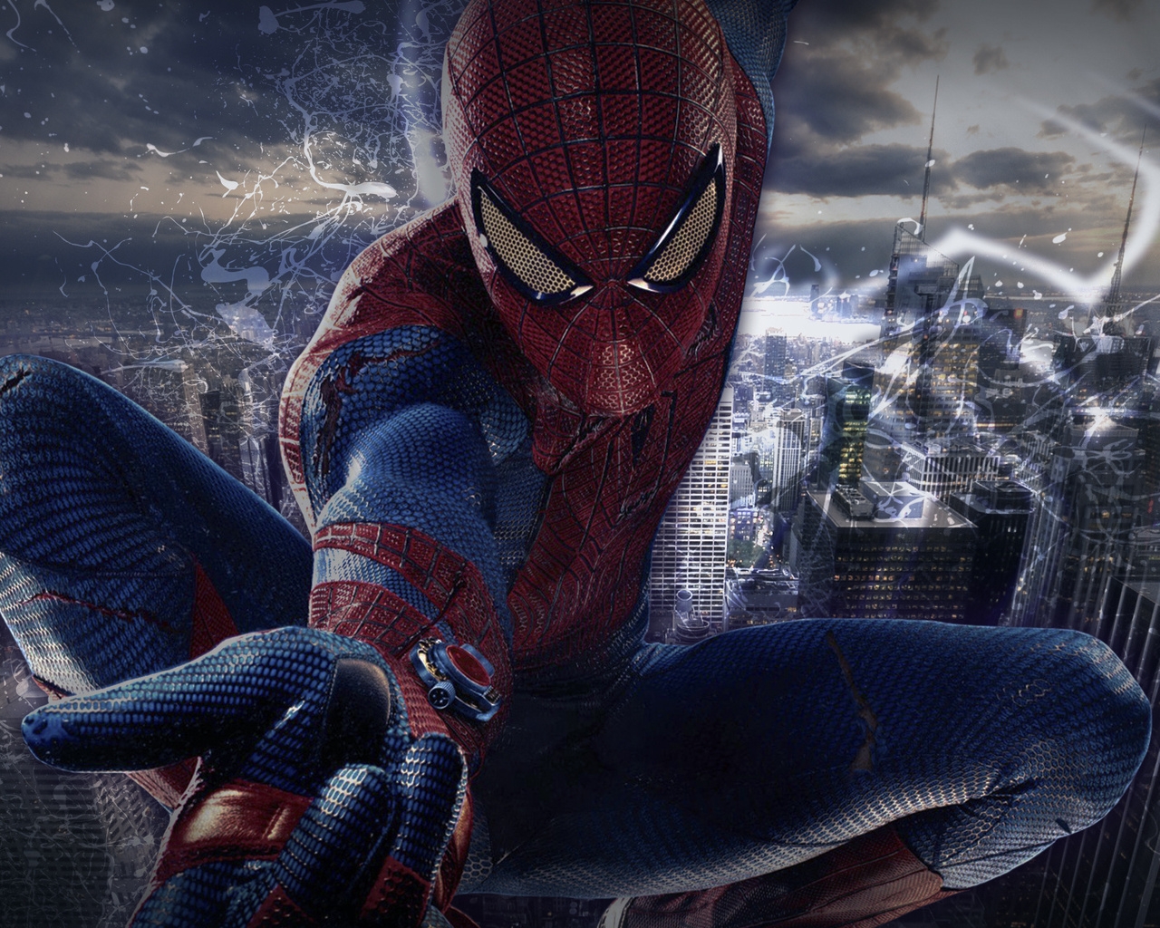 Spiderman Pose for 1280 x 1024 resolution