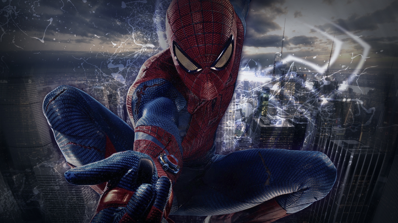 Spiderman Pose for 1280 x 720 HDTV 720p resolution